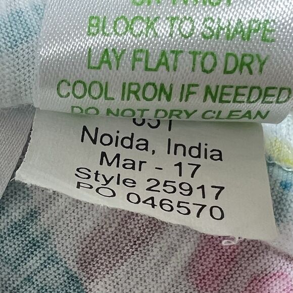 Lilly Pulitzer Top Womens Size M Linzy Tassel Sea Salt And Sun Colorful Knit - Picture 10 of 12